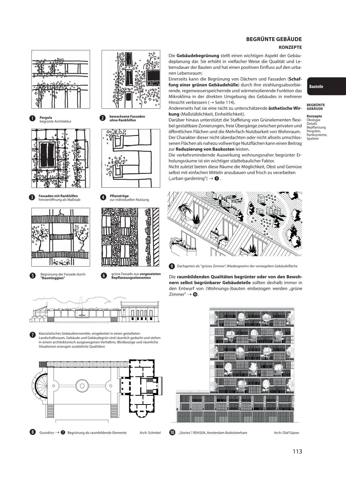 Bauentwurfslehre 44. Auflage, Begrünte Gebäude