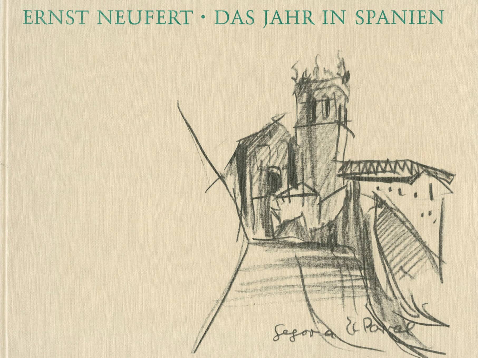 Book Cover “Year in Spain 1920/21”, Ernst Neufert
